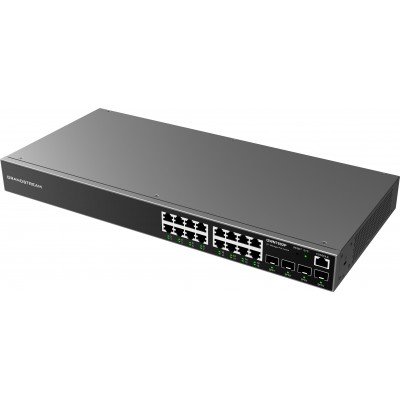 Switch 24 Puertos GrandStream GWN7802P, red empresarial administrable Capa L2+
