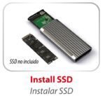 CARCASA ENCLOSURE CASE PARA SSD M.2 NVME GAMER 2TB USB Tipo-C/A ENCORE ENM2-RGB01 - Imagen 3