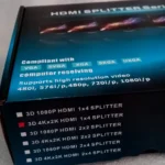 SPLITTER HDMI 1 x 4 FULL HD 4K 2K 3D V1.4 Case Metal ZENHON - Imagen 2