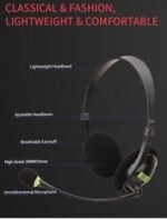 Audifonos Con Microfono Doble Jack 3.5mm para PC y Laptop Auricular vincha - Imagen 2