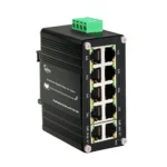 Switch Industrial 10 Puertos RJ45 Gigabit No administrable 12~48VDC DIN-Rail E-Link