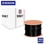 DIXON CABLE F/UTP CAT. 6  4Px23 AWG x 305 Mts para Exteriores contra rayos (UV) color Negro
