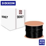 CABLE F/UTP CAT6 4Px23 AWG x 305 Mts para Exteriores UV Dixon 9067 LSZH - Negro