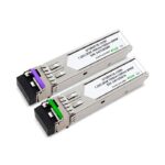 Transceiver SFP 1.25G BIDI Single Fiber 1490/1550nm LC 80KM C/ DDM 1 par