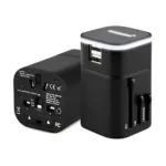 Multi Cargador de corriente 220/110V universal (120 Paises) Para Viajeros + Dual USB 3.2 amp - Imagen 2