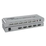 SWITCH KVM HDMI 2.0 4K@60HZ PARA 4 COMPUTADORAS QUE COMPARTEN 1 MONITOR ENHD-KM04 ENCORE