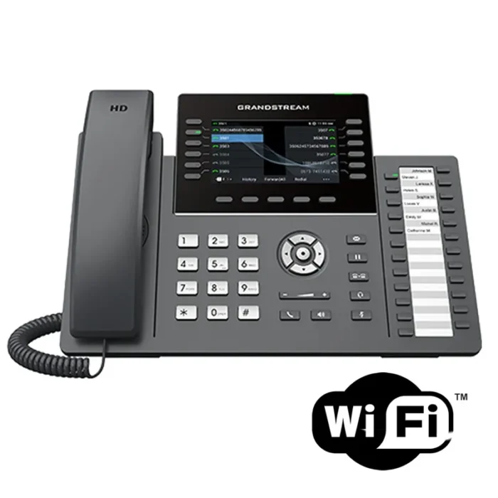 Teléfono IP Grandstream GRP2636  de 12 líneas y módulo de extensión de 24 teclas, 6 cuentas SIP, Pantalla LCD de color TFT - Imagen 1