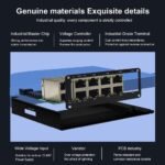 Switch Industrial 10 Puertos RJ45 Gigabit No administrable 12~48VDC DIN-Rail E-Link - Imagen 2