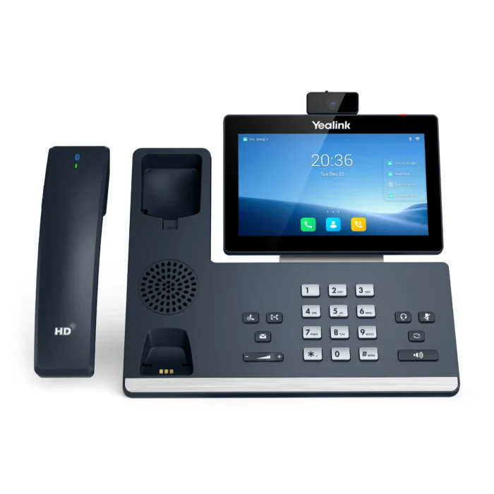 TELEFONO IP YEALINK PROFESIONAL SIP-T58W PRO 16 LINEAS LCD A COLOR 7" 1024X600,CAMARA 720p, 2 PORT DUAL GIGABIT Y 01 USB, POE, WIFI/BLUETOOTH INTEGRADO, ANDROID 9 - Imagen 1
