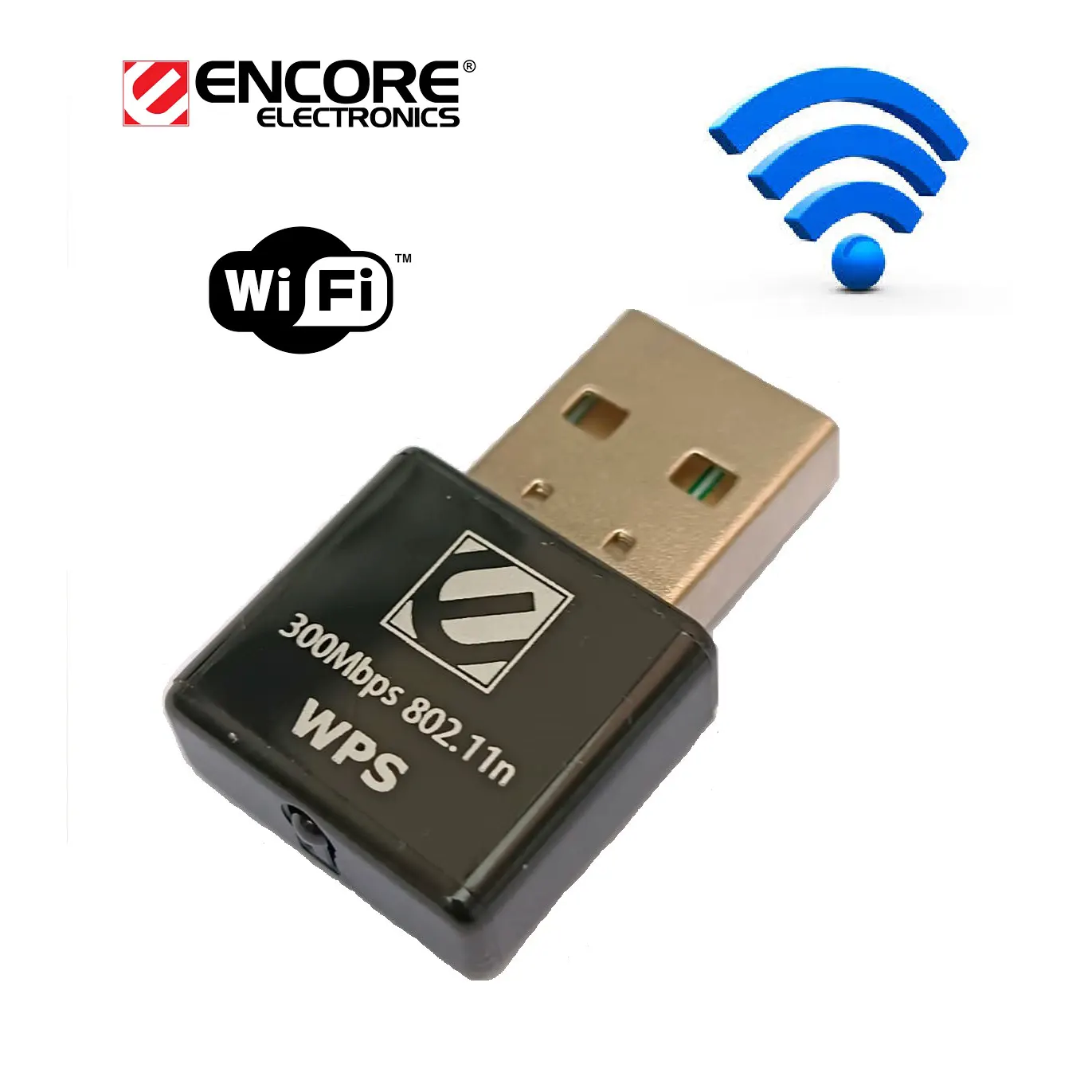 NKIH32.webp Adaptador USB Inalambrico 300Mbps Nano WiFi 802.11b/g/n - Imagen 1