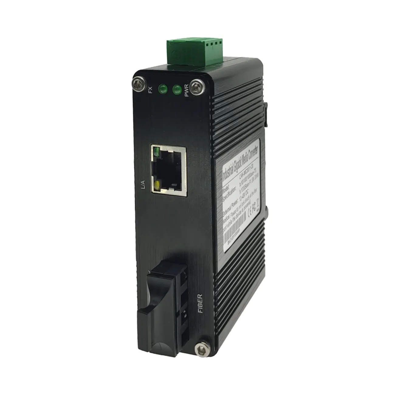 OIYR57.webp Media Converter Industrial RJ45 Ethernet Gigabit a Fibra monomodo SC, 1310nm, 20Km LNK-IMC3012-20 E-Link - Imagen 1