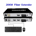KVM Extender de HDMI y USB para teclado y mouse FO monomodo SC -20Km Transmisor/Receptor - Imagen 4