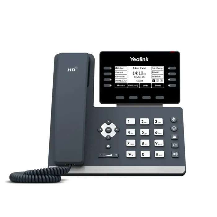 TELEFONO IP YEALINK GERENCIAL SIP-T53W 12 LINEAS LCD 3.7" 360X160, 2 PORT DUAL GIGABIT Y 01 USB, POE, WIFI/BLUETOOTH INTEGRADO - Imagen 1