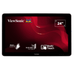Monitor Touch Screen de 24" Viewsonic TD2423D Pantalla Tactil  FHD 1920*1080 7MS VGA-HDMI-DP C/ Parlante