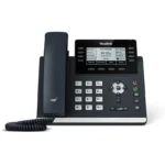 TELEFONO IP YEALINK GERENCIAL SIP-T43U 12 LINEAS LCD 3.7", 2 PORT GIGABIT POE, EHS, WIFI/BT Sin Fuente