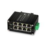 Switch Industrial Administrable 8-Puertos Ethernet Gigabit 802.3at PoE + 2-Puertos SFP 1Gb E-Link - Imagen 2