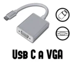 Adaptador USB-C a VGA, convertidor USB 3.1 tipo C (Thunderbolt 3) a VGA 1080P FHD - Imagen 2