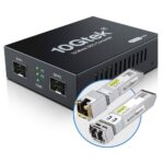 Media Converter 10G SFP+ con 2 SFP+ con 01 Modulo 10Gb RJ45 30mt y 01 Modulo Fibra10Gb SR Multimodo 300M Duplex LC
