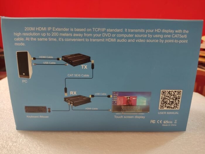 Extender HDMI IP KVM y USB para Mouse / Teclado x UTP CAT5e/Cat6 Hasta 200Metros FULL HD - Imagen 7