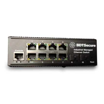 Switch Industrial administrable 8-Port 10/100/1000T L2 802.3at PoE + 2-Port 1000Base-X SFP 1GB - DIN-Rail