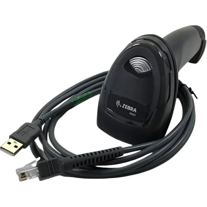 Lector de Código de Barras Zebra DS2208 LED 1D/2D - incluye Cable USB y Base - Imagen 1