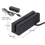 Lector de banda magnetica USB de 3 Lineas (tracks) MSR PosUNITECH - Imagen 2