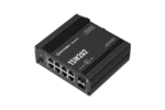 Switch Industrial Administrable PoE+, 8 x Gigabit Ethernet, 2 x SFP, certificado Profinet, DIN_Rail Teltonika-TSW202