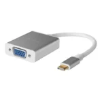 Adaptador USB-C a VGA, convertidor USB 3.1 tipo C (Thunderbolt 3) a VGA 1080P FHD
