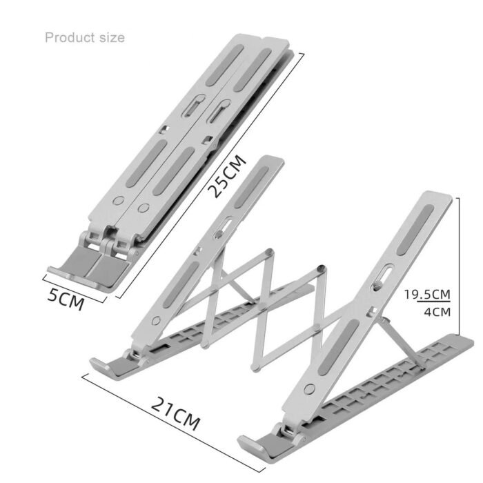 Soporte Base para Laptop Regulable- 13"-17" Aluminio - Encore EN-STA101 - Imagen 2
