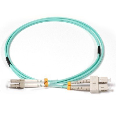 Patch Cord Fibra Optica LC to SC, Duplex MMF, OM4 (50/125μm) LSZH 3m(10ft)