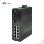 Switch Industrial 8-Port Gigabit Ethernet 802.3at PoE + 2-Port SFP Gigabit - DIN-Rail